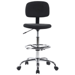 Καρέκλα Γραφείου Icina Pakoworld Ύφασμα σε Μαύρη Απόχρωση 58x54x102-123εκ