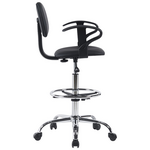 Καρέκλα Γραφείου Icina ι Pakoworld pu σε Μαύρη Απόχρωση 58x54x102-123εκ