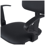 Καρέκλα Γραφείου Icina ι Pakoworld pu σε Μαύρη Απόχρωση 58x54x102-123εκ