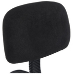 Καρέκλα Γραφείου Παιδική Τροχήλατη Icina ι Pakoworld Ύφασμα σε Μαύρη Απόχρωση 58x54x102-123εκ