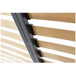 Σομιές Μεταλλικός Kort με 17x2 Ανατομικές Τάβλες 162x195x4εκ