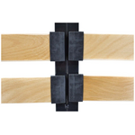 Σομιές Μεταλλικός Kort με 17x2 Ανατομικές Τάβλες 162x195x4εκ