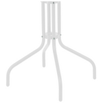 Τραπεζαρία Vergo-Calan Pakoworld Λευκό Μέταλλο Φ60x70εκ