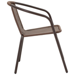 Τραπεζαρία Vergo-Obbi Pakoworld Καφέ Μέταλλο Φ60x70εκ