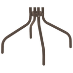 Τραπεζαρία Vergo-Calan Pakoworld σετ 3τεμ Καφέ Μέταλλο Φ60x70εκ