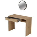 Τουαλέτα Κρεβατοκάμαρας-Καθρέπτης Dorjie Pakoworld Μελαμίνης Φυσικό-Ανθρακί 100x44.5x75εκ