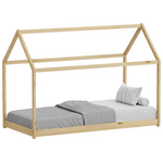 Παιδικό Κρεβάτι Nino τ. Montessori Pakoworld Ξύλο Πεύκου σε Φυσική Απόχρωση 90x190εκ