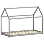 Παιδικό Κρεβάτι Nino τ. Montessori Pakoworld Ξύλο Πεύκου σε Γκρι Απόχρωση 90x190εκ