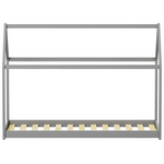 Παιδικό Κρεβάτι Nino τ. Montessori Pakoworld Ξύλο Πεύκου σε Γκρι Απόχρωση 90x190εκ