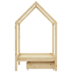 Παιδικό Κρεβάτι Mellin Τ.montessori με 2 Συρτάρια Pakoworld Ξύλο Πεύκου σε Φυσική Απόχρωση 90x190εκ