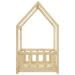 Παιδικό Κρεβάτι Bambie με Κιγκλίδωμα Τ.montessori Pakoworld Ξύλο Πεύκου σε Φυσική Απόχρωση 70x140εκ