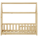 Παιδικό Κρεβάτι Bambie με Κιγκλίδωμα Τ.montessori Pakoworld Ξύλο Πεύκου σε Φυσική Απόχρωση 70x140εκ