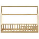 Παιδικό Κρεβάτι Callan Τ.montessori με Κικλίδωμα Pakoworld Ξύλο Πεύκου σε Φυσική Απόχρωση 90x190εκ