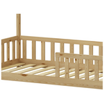 Παιδικό Κρεβάτι Callan Τ.montessori με Κικλίδωμα Pakoworld Ξύλο Πεύκου σε Φυσική Απόχρωση 90x190εκ