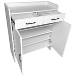 Παπουτσοθήκη Gazen Pakoworld 12 Ζεύγων με Συρτάρια σε Λευκή Απόχρωση 80x33x100εκ