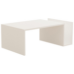 Τραπέζι Σαλονιού Poko Pakoworld σε Λευκή Απόχρωση 86.8x50x32,4εκ