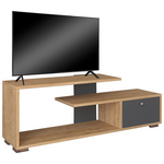 Έπιπλο Τηλεόρασης Βotan Pakoworld σε Ανθρακί-oak Απόχρωση 120x30x42εκ