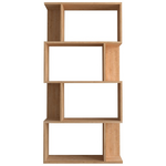Βιβλιοθήκη Kadu Pakoworld σε oak Απόχρωση  72x22x147εκ