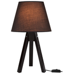 Επιτραπέζιο Φωτιστικό Adeck Pakoworld ε27 σε Καφέ-Γκρι Απόχρωση Φ25x45εκ