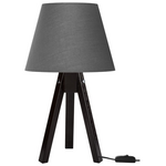 Επιτραπέζιο Φωτιστικό Adeck Pakoworld ε27 σε Καφέ-Γκρι Απόχρωση Φ25x45εκ