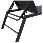 Ξαπλώστρα Kiara Pakoworld Αλουμίνιο-Textilene Ανθρακί