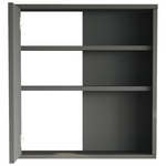 Ντουλάπι Μπάνιου Bagno με Καθρέπτη Pakoworld σε Ανθρακί Απόχρωση 60x14.5x63.6εκ