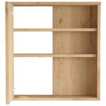 Ντουλάπι Μπάνιου Bagno με Καθρέπτη Pakoworld σε Φυσική Απόχρωση 60x14.5x63.6εκ