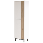 Παπουτσοθήκη Scarpiera 9θέσεων Pakoworld σε Φυσική-Λευκή Απόχρωση 57.2x35.5x185.6εκ