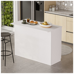 Τραπέζι-Πάγκος Κουζίνας Kogile Pakoworld σε Λευκή Απόχρωση 120x60x88.2εκ