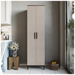 Ντουλάπι-Στήλη Cambi Pakoworld σε Καφέ-Ανθρακί Απόχρωση 50x35.5x183.6εκ