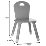 Παιδική Καρέκλα Playful Pakoworld Γκρι 32x31,5x50εκ