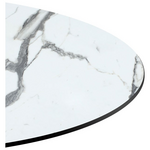 Επιφάνεια Τραπεζιού Melody Pakoworld hpl Λευκό Μαρμάρου 60x60εκ Πάχους 12mm