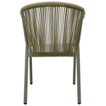 Πολυθρόνα Αλουμινίου Convince Pakoworld Στοιβαζόμενη με Καφέ Σκελετό-Textilene-pe Rattan 56x63x82εκ