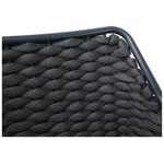 Πολυθρόνα Αλουμινίου-pp Ortegia Pakoworld Στοιβαζόμενη με Ανθρακί Σκελετό και Σχοινί 57x62x82εκ