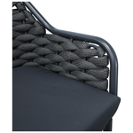 Σκαμπό Μπαρ Αλουμινίου Zuki Pakoworld Στοιβαζόμενη με Γκρι Σκελετό και Μαξιλάρι 55x54x109εκ