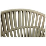 Πολυθρόνα Αλουμινίου-pe Σχοινί Frama Pakoworld Στοιβαζόμενη σε Καφε Απόχρωση και Μαξιλάρι 57x60x78εκ