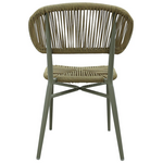 Καρέκλα Αλουμινίου-pe Rattan Agus Pakoworld Στοιβαζόμενη σε Καφέ Απόχρωση 55x63x77εκ