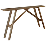 Κονσόλα Roosevelt Pakoworld Καρυδί Ξύλο Πεύκου 35mm Καρυδί 119x29x80εκ