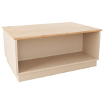 Τραπέζι Monik Pakoworld σε oak-Ανοιχτό Γκρι Απόχρωση 90x56x40εκ