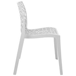 Καρέκλα Hush Pakoworld pp σε Λευκή Απόχρωση 50x57x81εκ