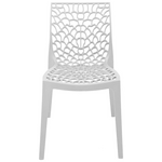 Καρέκλα Hush Pakoworld pp σε Λευκή Απόχρωση 50x57x81εκ