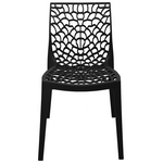 Καρέκλα Hush Pakoworld pp σε Μαύρη Απόχρωση 50x57x81εκ