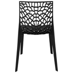 Καρέκλα Hush Pakoworld pp σε Μαύρη Απόχρωση 50x57x81εκ