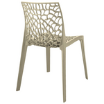 Καρέκλα Hush Pakoworld pp σε Cappuccino Απόχρωση 50x57x81εκ