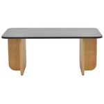 Τραπέζι Beca Pakoworld σε oak-Μαύρο Απόχρωση 100x60x42εκ