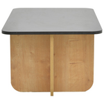 Τραπέζι Beca Pakoworld σε oak-Μαύρο Απόχρωση 100x60x42εκ