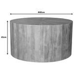 Τραπέζι Osiri Pakoworld Ξύλο Acacia σε Φυσική Απόχρωση Φ80x45εκ