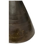 Βοηθητικό Τραπέζι Spello Inart Μασίφ Mango Ξύλο σε Καρυδι Απόχρωση Φ38x46εκ