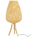 Φωτιστικό Δαπέδου Vazel Inart ε27 Μπαμπού σε Φυσική Απόχρωση Φ46x94εκ