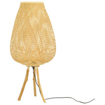 Φωτιστικό Δαπέδου Vazel Inart ε27 Μπαμπού σε Φυσική Απόχρωση Φ38x83.5εκ